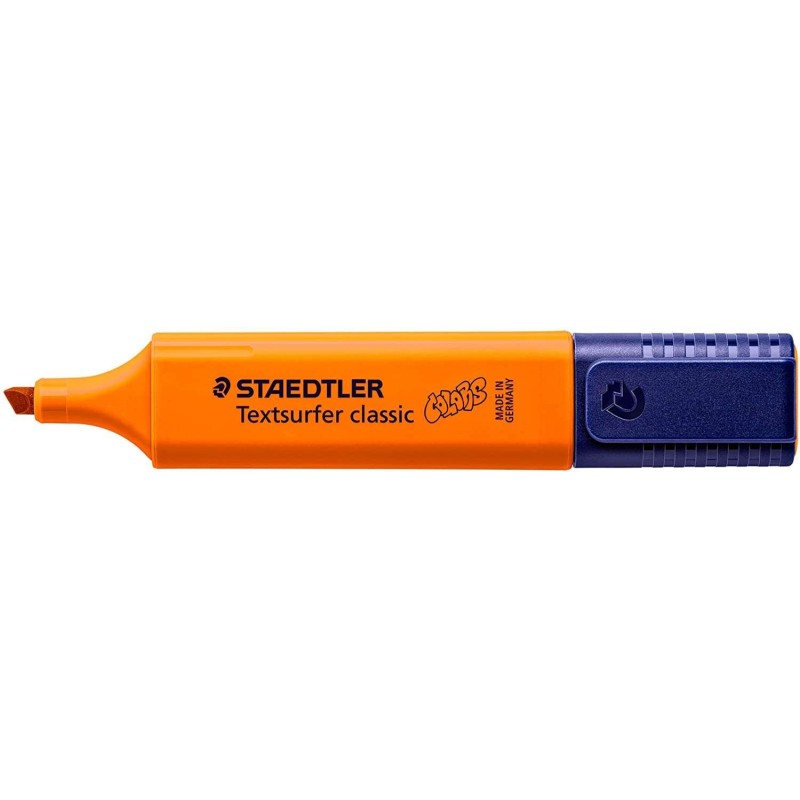 Staedtler Textsurfer Classic 364 Marcador Fluorescente - Punta Biselada 1 - 5mm Aprox - Secado Rapido - Color Naranja Staedtler Textsurfer Classic 364 Marcador Fluorescente - Punta Biselada 1 - 5mm Aprox - Secado Rapido - Color Naranja