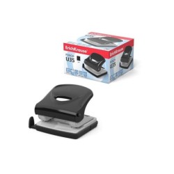 Perforatrice Erichkrause U35 - Perfora fino a 35 fogli - Corpo e meccanismo in acciaio - 2 anni di garanzia - Colori assortiti