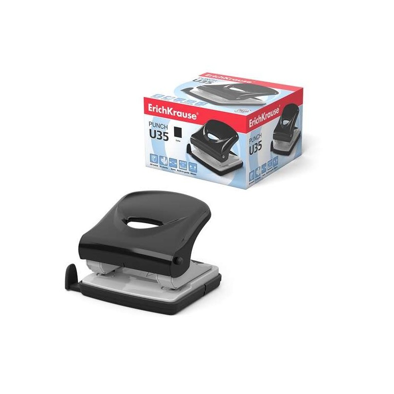 Erichkrause U35 Perforadora - Perfora Hasta 35 Hojas - Cuerpo y Mecanismo de Acero - Garantia de 2 Años - Color Variado Erichkrause U35 Perforadora - Perfora Hasta 35 Hojas - Cuerpo y Mecanismo de Acero - Garantia de 2 Años - Color Variado