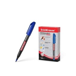 Erichkrause Marcador Permanente P-70 - Punta de Bala de 1.0mm - Resistente al Agua y a La Luz - Color Azul