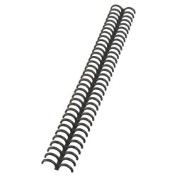 Rilegatura GBC Clickbind - Pettini trasparenti opachi da 12 mm - Riciclabile e riutilizzabile - Nera