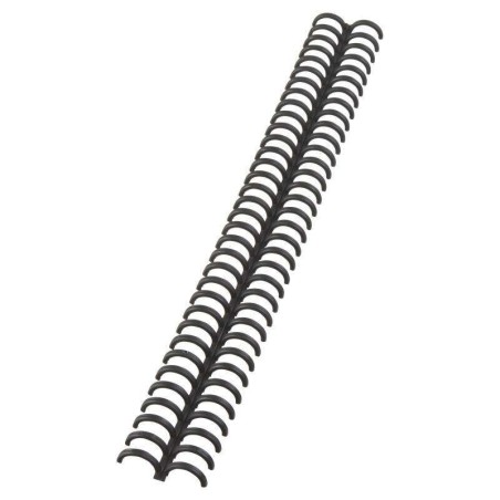 Rilegatura GBC Clickbind - Pettini trasparenti opachi da 12 mm - Riciclabile e riutilizzabile - Nera
