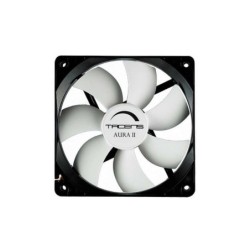 Tacens Aura II Ventilador 80mm - Carcasa Negra, Aspas Blancas - Velocidad Max. 1500rpm