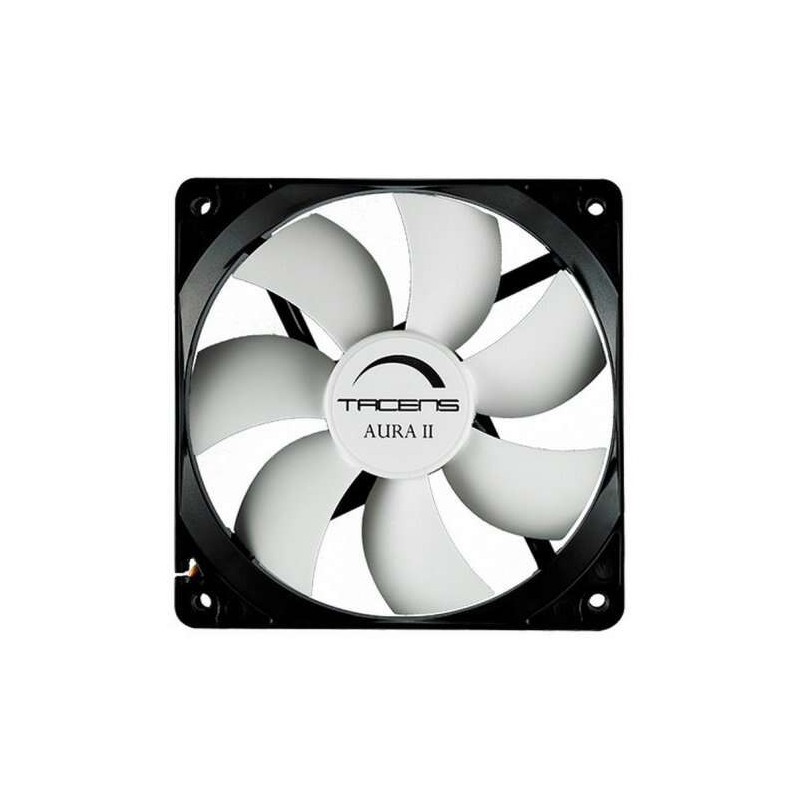 Tacens Aura II Ventilador 80mm - Carcasa Negra, Aspas Blancas - Velocidad Max. 1500rpm Tacens Aura II Ventilador 80mm - Carcasa Negra, Aspas Blancas - Velocidad Max. 1500rpm