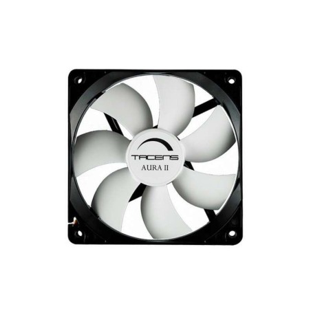 Tacens Aura II Ventilador 80mm - Carcasa Negra, Aspas Blancas - Velocidad Max. 1500rpm