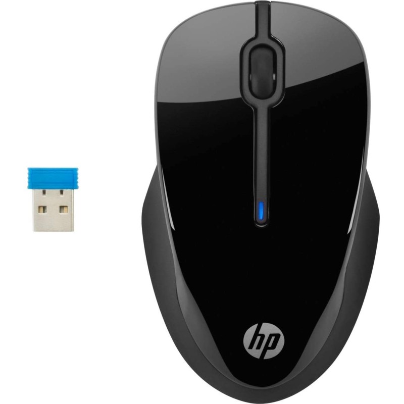 Mouse USB wireless HP 250 1600 dpi - 3 pulsanti - Uso ambidestro - Colore nero Mouse USB wireless HP 250 1600 dpi - 3 pulsanti - Uso ambidestro - Colore nero