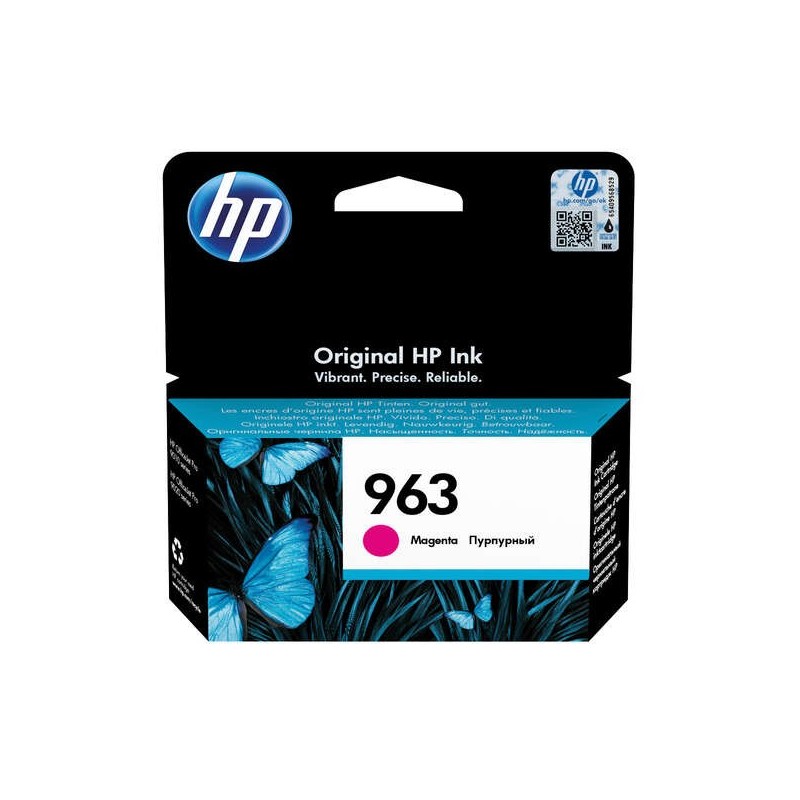 HP 963 Magenta Cartucho de Tinta Original - 3JA24AE HP 963 Magenta Cartucho de Tinta Original - 3JA24AE