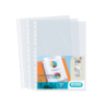 Elba Pack de 10 Fundas Multitaladro Standard Folio - Material de PP de 70? - Transparente y Cristalino