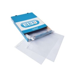 Elba Confezione da 100 Copertine multiforo standard A4 - Materiale PP da 70? - Trasparente e Resistente