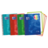 Oxford School Lagoon A5+ Europeanbook - Copertina in plastica robusta - 120 fogli a quadretti 5x5 - 50% di fogli gratuiti in più