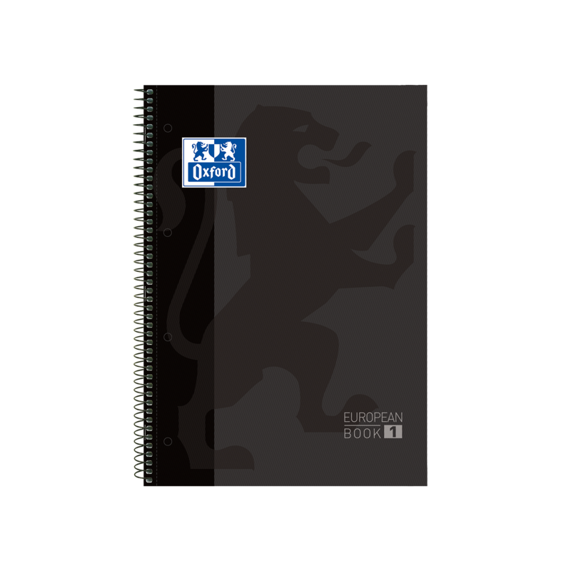 Oxford School Classic A4+ Europeanbook - Copertina extra rigida - 80 fogli - Nero 5pz 5pz Oxford School Classic A4+ Europeanbook - Copertina extra rigida - 80 fogli - Nero 5pz 5pz