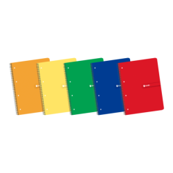 Enri Europeanbook1 A4+ - Cuaderno de Tamaño A4+ - Espiral - Tapa Blanda - Cuadricula de 5x5