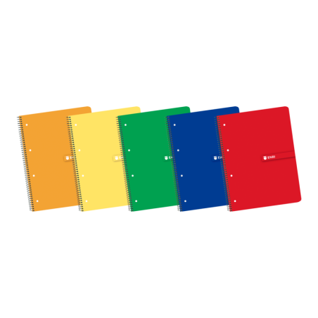 Enri Europeanbook1 A4+ - Cuaderno de Tamaño A4+ - Espiral - Tapa Blanda - Cuadricula de 5x5