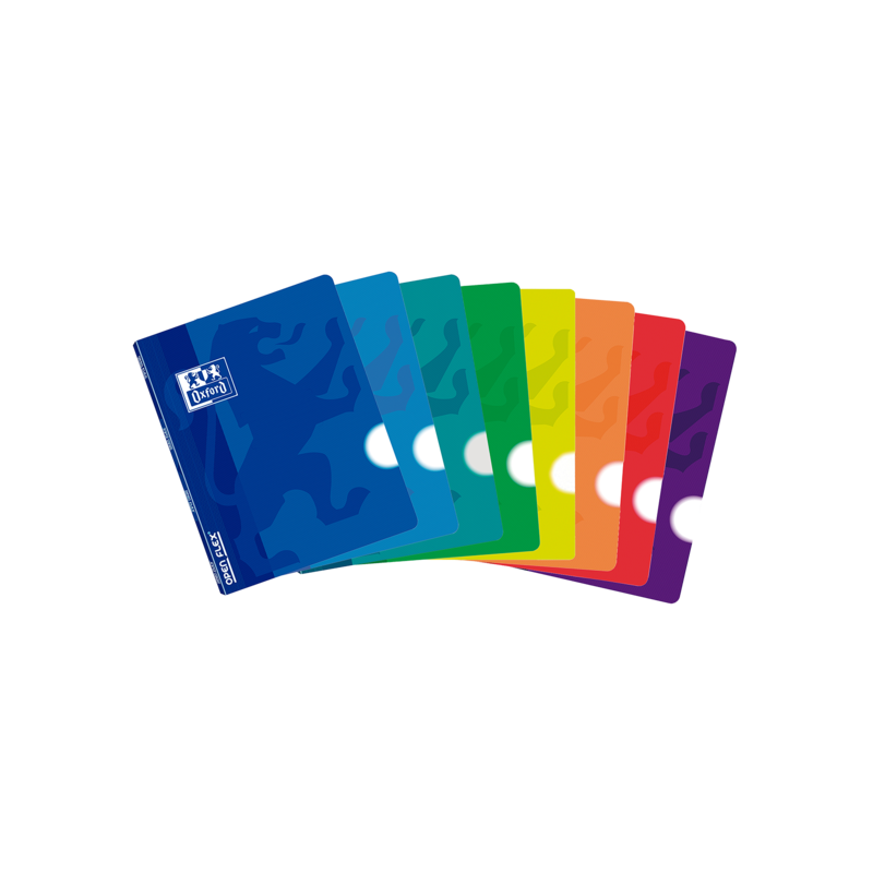 Quaderno pinzato A4 Oxford School Openflex - Copertina in plastica robusta - 48 fogli lisci - Formato A4 - Colori assortiti 10pz Quaderno pinzato A4 Oxford School Openflex - Copertina in plastica robusta - 48 fogli lisci - Formato A4 - Colori assortiti 10pz