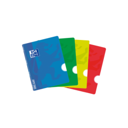 Oxford School Classic Openflex A5 - Copertina in plastica - Quaderno pinzato - Tinta unita - 48 fogli - Colori assortiti 10pz 10