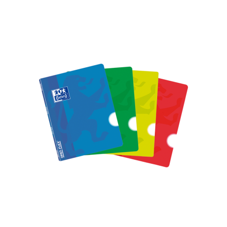 Oxford School Classic Openflex A5 - Copertina in plastica - Quaderno pinzato - Tinta unita - 48 fogli - Colori assortiti 10pz 10
