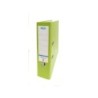 Raccoglitore a leva Elba Rado Top Folio - Dorso 80 mm - Esterno rivestito in plastica - Interno in carta - Colore lime 10pz 10pz