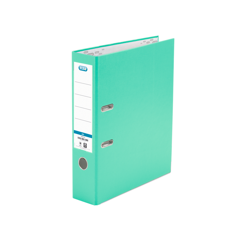 Raccoglitore a leva Elba Rado Top Folio - Dorso 80 mm - Esterno rivestito in plastica - Interno in carta - Colore menta 10pz 10p Raccoglitore a leva Elba Rado Top Folio - Dorso 80 mm - Esterno rivestito in plastica - Interno in carta - Colore menta 10pz 10p