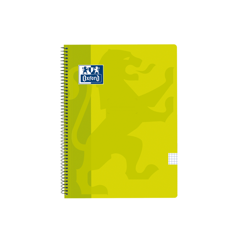 Taccuino a spirale classico Oxford School con copertina in plastica 4x4 Folio - 80 fogli - Margine 4x4 - Formato Folio - Colore Taccuino a spirale classico Oxford School con copertina in plastica 4x4 Folio - 80 fogli - Margine 4x4 - Formato Folio - Colore