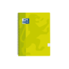 Taccuino a spirale classico Oxford School con copertina in plastica 4x4 Folio - 80 fogli - Margine 4x4 - Formato Folio - Colore 