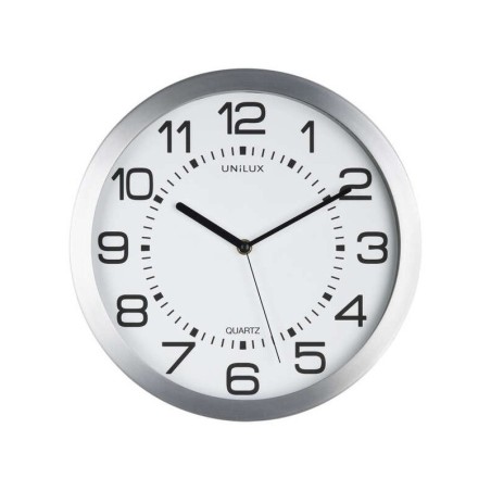 Unilux Reloj Retroiluminado Moon - Diseño Retro - Funcion de Retroiluminacion - Estilo Moderno - Color Blanco