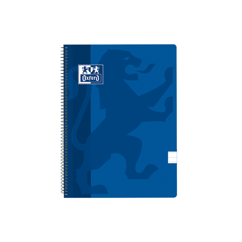 Oxford School Classic Cuaderno Espiral Tapa de Plastico Folio - 80 Hojas - Tapa Azul Marino - 1 Linea con Margen Oxford School Classic Cuaderno Espiral Tapa de Plastico Folio - 80 Hojas - Tapa Azul Marino - 1 Linea con Margen