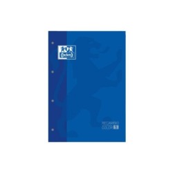 Quaderno sostitutivo Oxford School Classic A4 - Copertina morbida - Incollato - 80 fogli - Griglia 5x5 - Colore blu navy 5pz 5pz