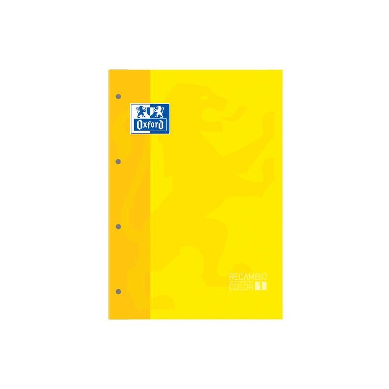 Oxford School Classic Cuaderno de Recambio A4 - Tapa Blanda - Encolado - 80 Hojas - Cuadricula 5x5 - Color Amarillo Oxford School Classic Cuaderno de Recambio A4 - Tapa Blanda - Encolado - 80 Hojas - Cuadricula 5x5 - Color Amarillo