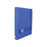Raccoglitore europeo Oxford Live &amp; Go A4+ in polyfoam - Dorso da 45 mm - Anelli 4Dx35mm - Include ricambio 5x5 - Blu navy 4p