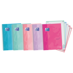 Oxford School Touch A4+ Europeanbook - Copertina extra rigida - 120 fogli - Colori assortiti 5pz 5pz