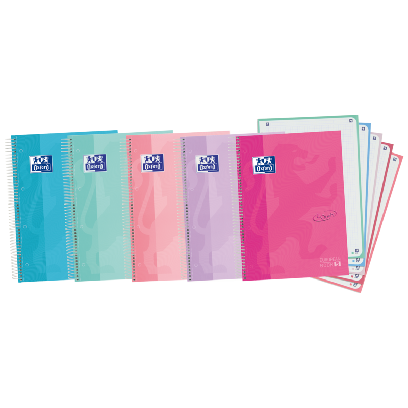 Oxford School Touch A4+ Europeanbook - Tapa Extradura - 120 Hojas - Colores Surtidos Oxford School Touch A4+ Europeanbook - Tapa Extradura - 120 Hojas - Colores Surtidos