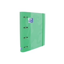 Rilegatore Europeo Oxford Touch A4+ - Copertina Extra Rigida Resistente - Dorso 45mm - Anelli 4Dx35mm - Ricarica 5x5 - Colore Me