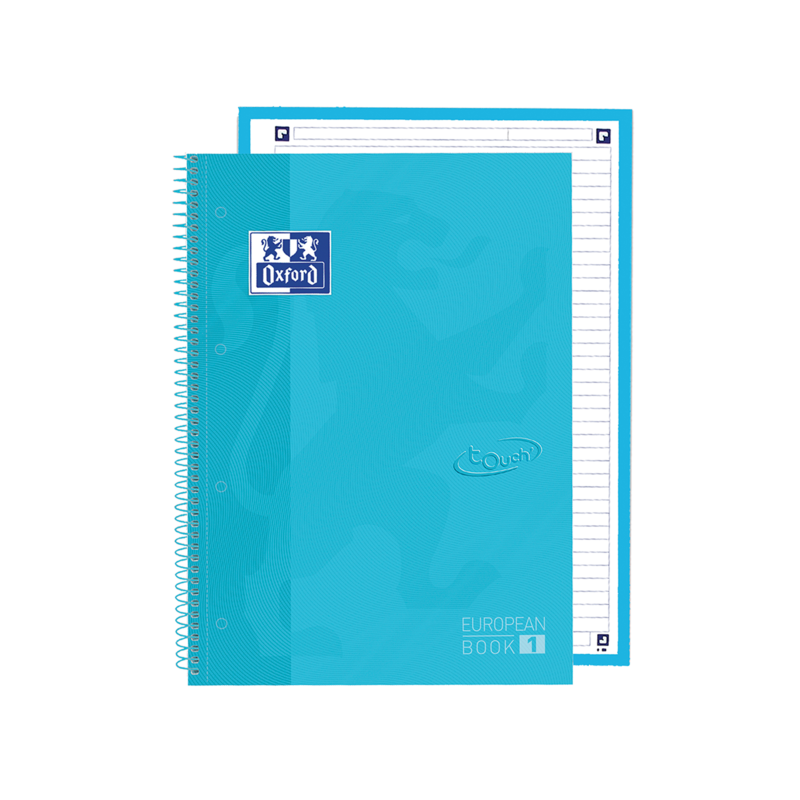 Oxford School Touch Europeanbook 1 A4+ Tapa Extradura - Tamaño A4+ - Tapa Resistente - 80 Hojas - Color Azul Pastel Oxford School Touch Europeanbook 1 A4+ Tapa Extradura - Tamaño A4+ - Tapa Resistente - 80 Hojas - Color Azul Pastel