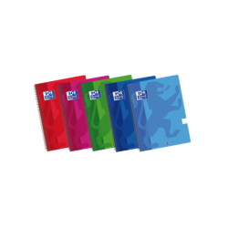 Oxford School Classic A4+ Cuaderno de Tapa Plastica - Europeanbook Spiralflex - 1 Linea - 2M 50 Hojas - Colores Surtidos