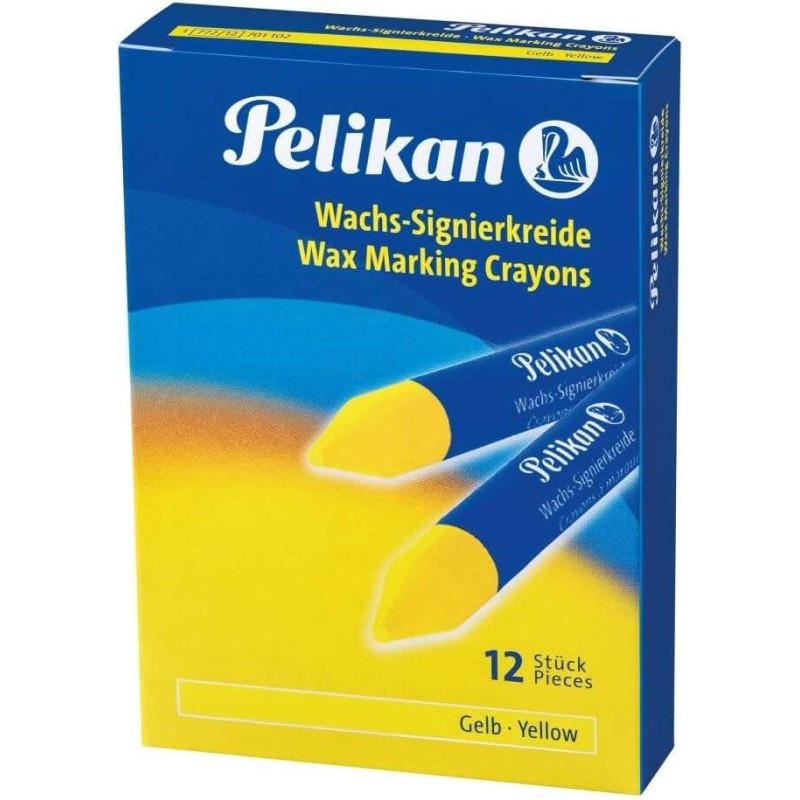 Stick per marcatura Pelikan 772/12 - 12 mm - Inchiostro fluorescente - Punta a scalpello - Resistente all'acqua - Colore giallo Stick per marcatura Pelikan 772/12 - 12 mm - Inchiostro fluorescente - Punta a scalpello - Resistente all'acqua - Colore giallo