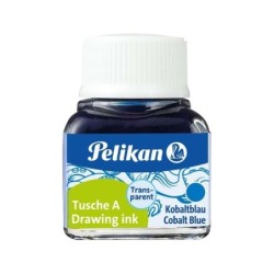 Pelikan Tinta China 523 10ml N.8 - 10ml - Ideal para Dibujo y Caligrafia - Resistente al Agua - Color Azul Cobalto