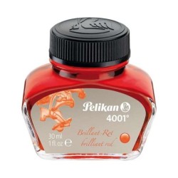 Pelikan Tinta 4001 No.78 - Frasco 30ml - Frasco de 30ml - Asegura el Perfecto Funcionamiento de la Estilografica - Color Rojo
