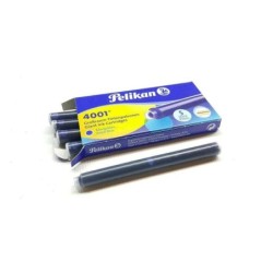 Pelikan Caja de 5 Cartuchos Largos 4001 GTP/5 - Tinta de Alta Calidad - Compatible con Plumas Estilograficas - Color Azul Real