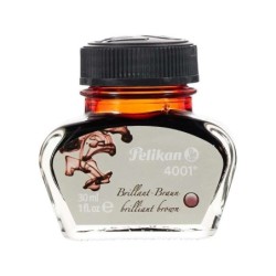 Pelikan Tinta 4001 No.78 - Frasco 30ml - Tintero de 30ml - Asegura el Perfecto Funcionamiento de la Estilografica - Color Pardo