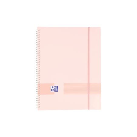 Oxford Live & Go A4 Carpeta de Fundas - Tapa de Plastico Opaco - Espiral 20 Fundas - Color Rosa Chicle