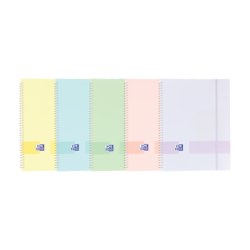 Oxford Live & Go A4 Carpeta de Fundas - Tapa de Plastico Opaco - Espiral 40 Fundas - Color Pastel