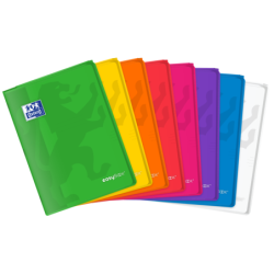 Quaderno pinzato A4 Oxford Easybook - Copertina in plastica robusta - 1 riga con 2 margini - 48 fogli di carta di alta qualità 1