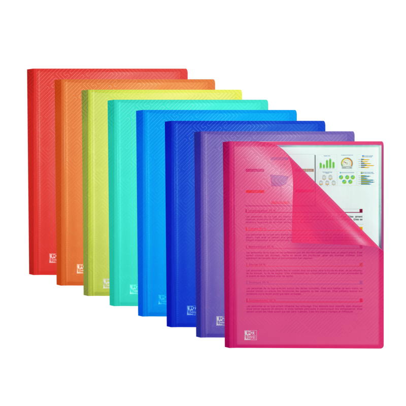 Cartella con buste saldate Oxford Urban A4 - Copertina in plastica traslucida - 40 buste - Colori assortiti 10pz 10pz Cartella con buste saldate Oxford Urban A4 - Copertina in plastica traslucida - 40 buste - Colori assortiti 10pz 10pz