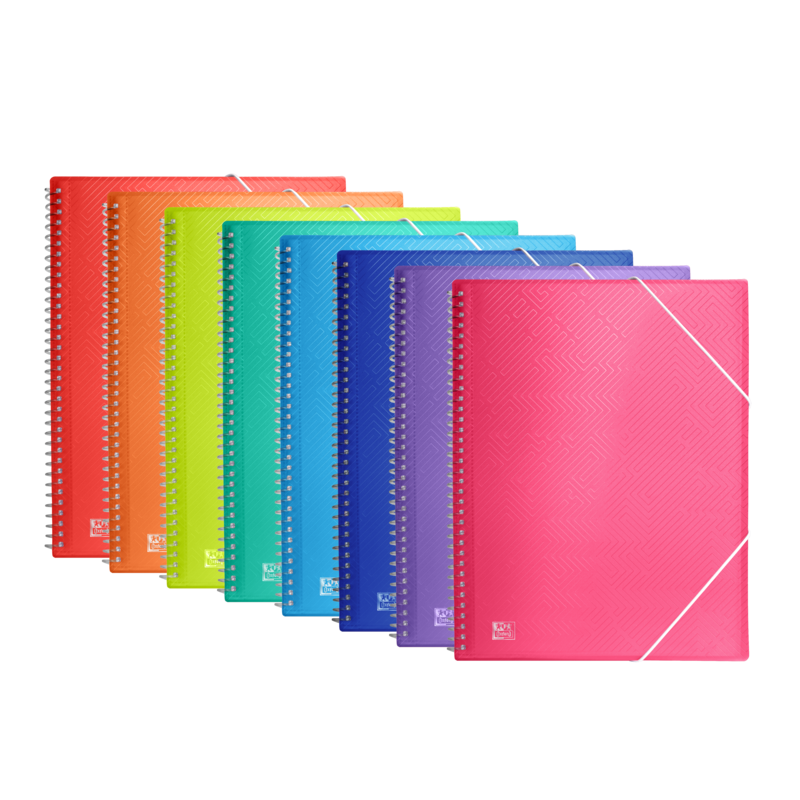 Cartella con buste Oxford Urban A4 - Copertina in plastica traslucida - Spirale - 30 buste - Colori assortiti 10pz 10pz Cartella con buste Oxford Urban A4 - Copertina in plastica traslucida - Spirale - 30 buste - Colori assortiti 10pz 10pz