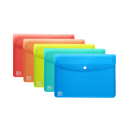 Cartella in plastica rigida traslucida A6 Oxford Urban - Busta con clip - Formato A6 - Colori assortiti 5pz 5pz
