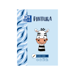 Blocco da pittura incollato per pittura/tempo libero Oxford, formato A4, per bambini, copertina morbida/copertina posteriore rig