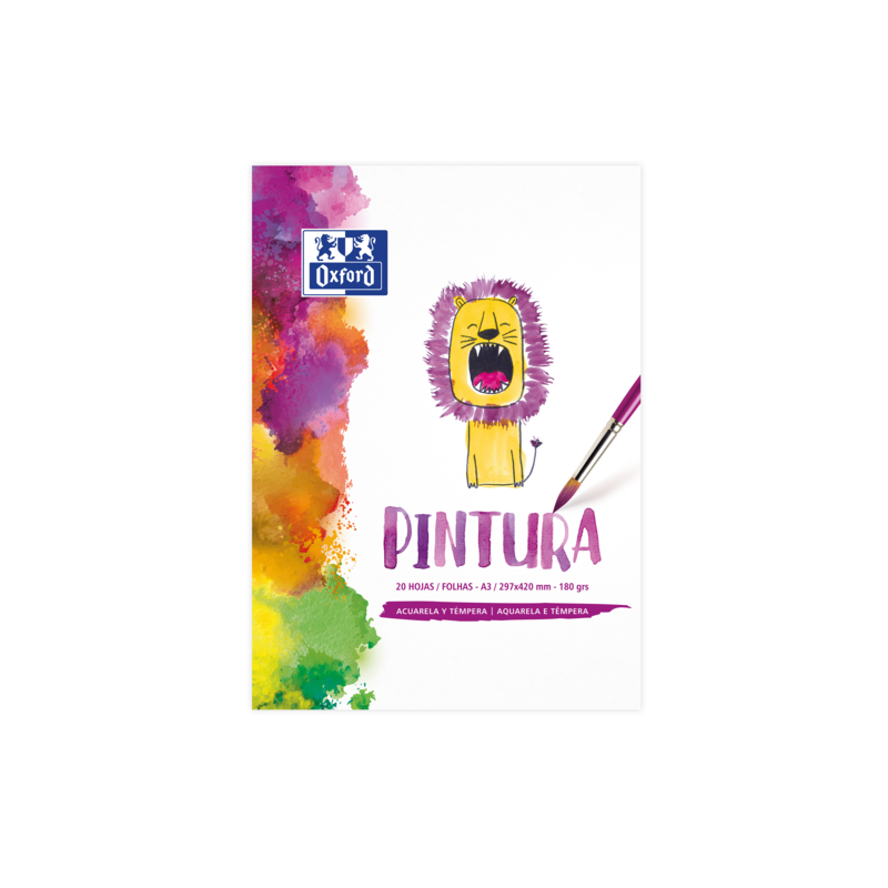 Blocco adesivo Oxford per pittura/tempo libero per bambini, formato A3, copertina morbida/copertina posteriore rigida, 20 fogli, Blocco adesivo Oxford per pittura/tempo libero per bambini, formato A3, copertina morbida/copertina posteriore rigida, 20 fogli,