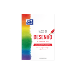Oxford Dibujo Escolar Bloc Encolado A4 - Tapa Blanda/Contratapa Rigida - 24 Hojas 120gr - Papel Liso