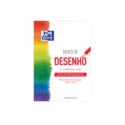 Oxford Dibujo Escolar Bloc Encolado A3 - Tapa Blanda/Contratapa Rigida - 24 Hojas 120gr - Papel Liso