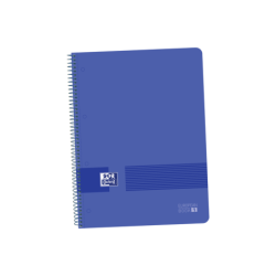 Oxford Live&Go Cuaderno A4+ Tapa de Plastico - Europeanbook 1 5x5 - 80 Hojas - Color Azul Marino